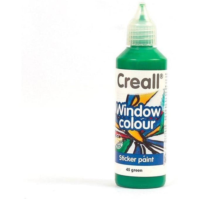 Peinture repositionnable pour vitres Creall Glass 80 ml - vert groen