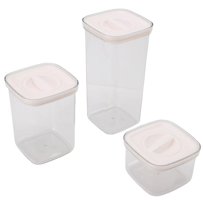 Ontbijtgranen Bewaarcontainer Herbruikbaar Plastic Transparant Multifunctioneel Luchtdicht Graanblik voor Ontbijtgranen white