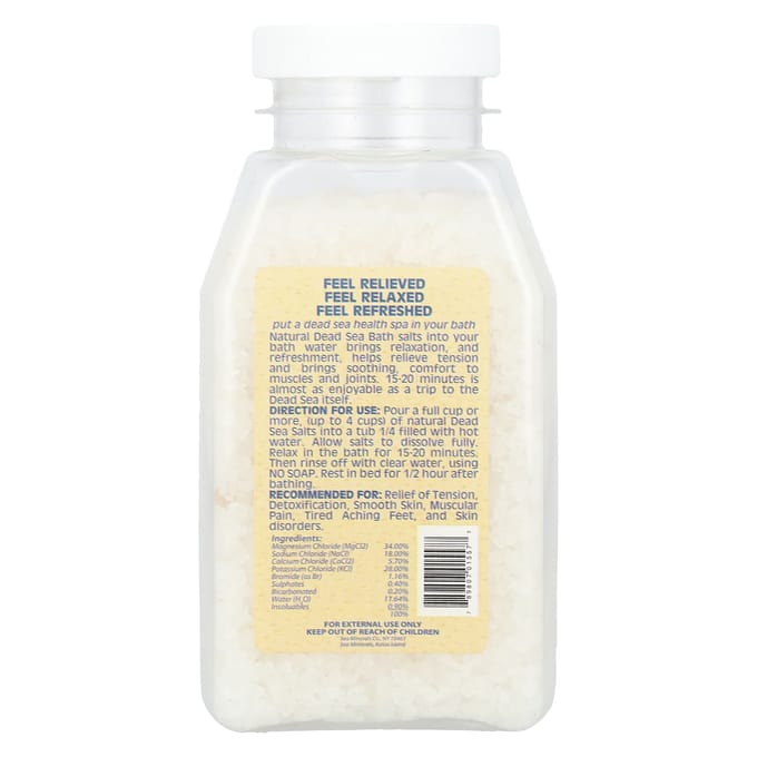 Sea Minerals, Bain minéral de la mer Morte, 1 lb (453 g) beige