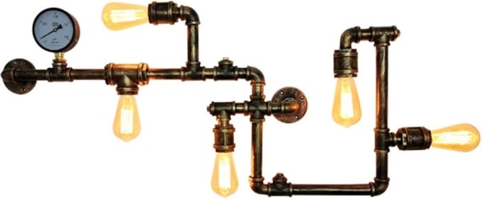 OHNO - Woonaccessoires - Holmes Wandlamp - Koper - Tijdloos - Modern - Industrieël