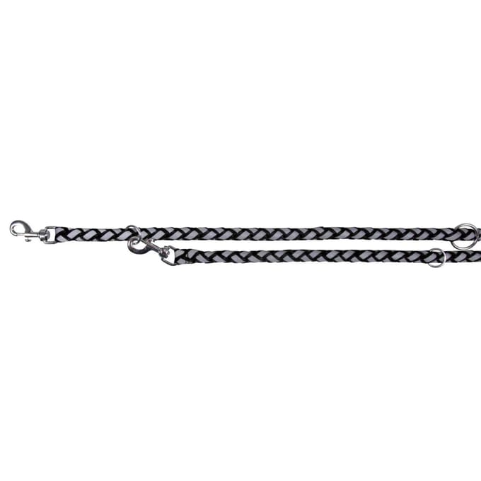 Trixie Cavo Reflect adjustable leash S-M: 2.00 m/ø 12 mm black