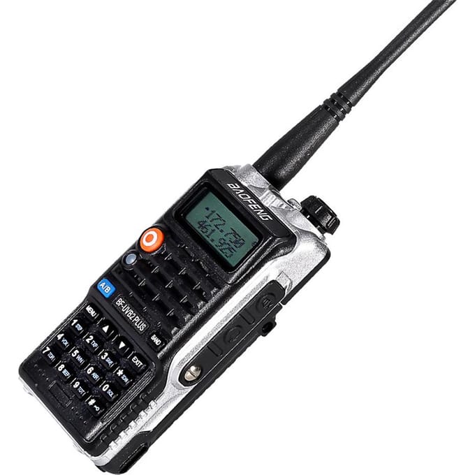 BAOFENG BF-UVB2 Plus FM-transceiver Dual-band LCD-scherm Handintercom 128CH tweeweg zwart