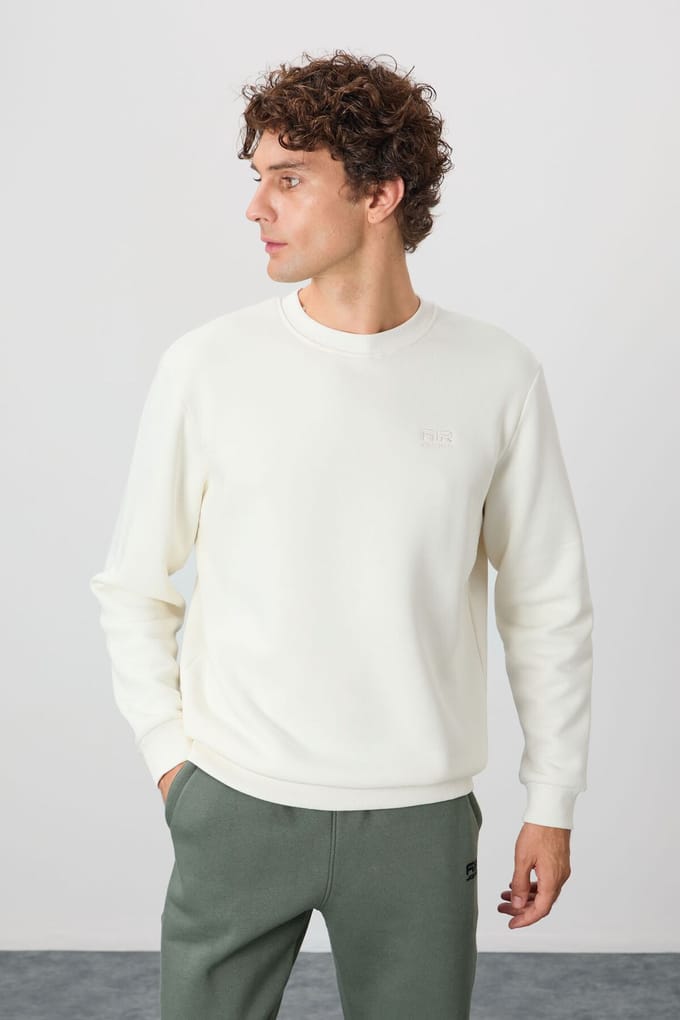 Heren Regular Fit Crew Neck Sweatshirt