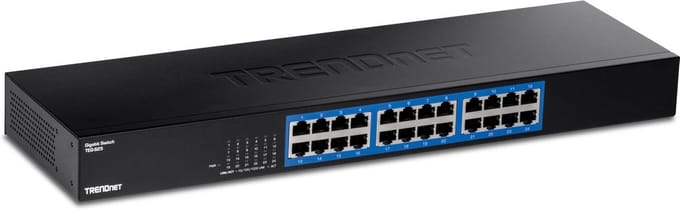 Gigabit Netwerk Switch 24 Poorten 19 inch Metaal Montage