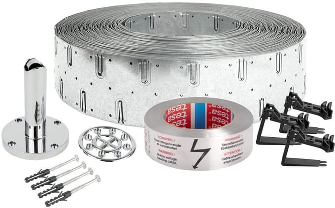 Danfoss Aluklebeband 38mm breed/50m lang max,160C,m,Waarschuwing,zelfklevend, 088L0409