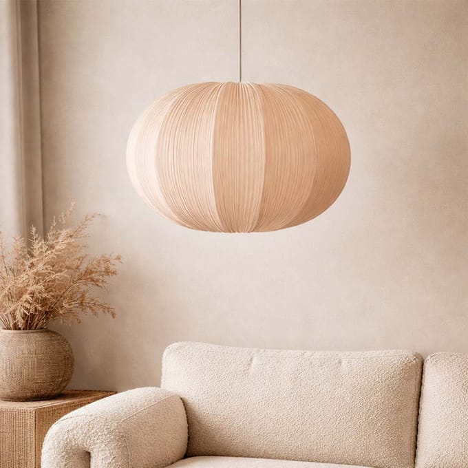Milton & Oldbrook Japandi Hanglamp Ø 40 cm Corfu Beige