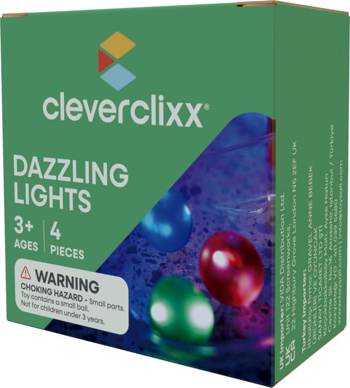 Cleverclixx Balls Pack Dazzling Lights | 4 Stuks