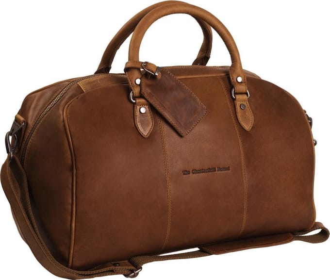 Chesterfield Leren Reistas / Weekendtas Liam - 35 liter - Cognac