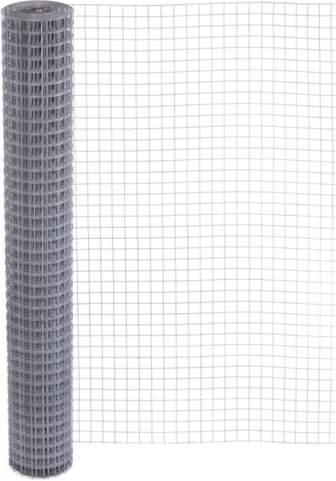 Volieregaas 12mm/1.0mm/50cm/10m Verzinkt.