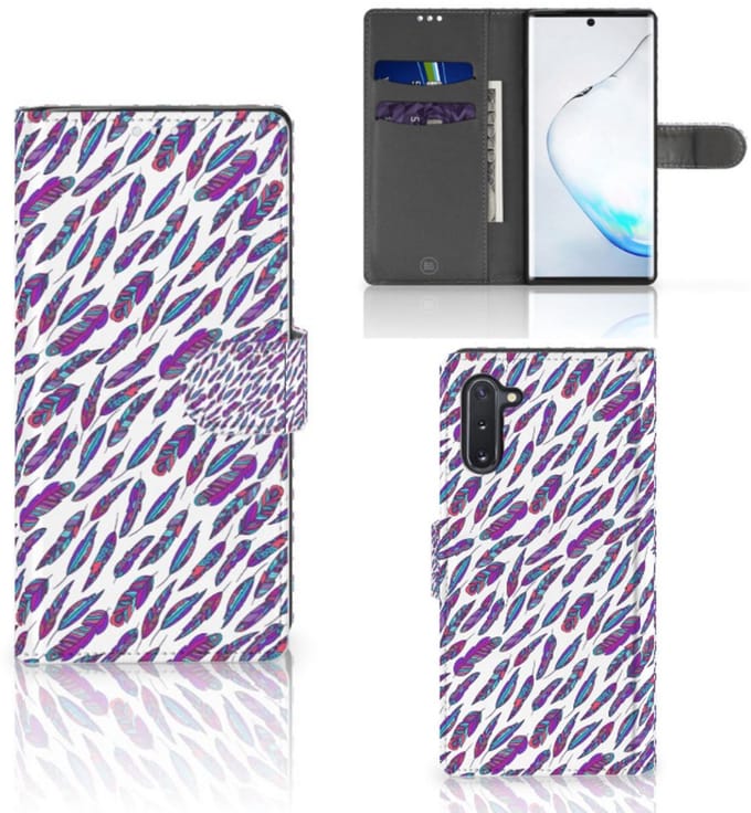 Samsung Galaxy Note 10 Telefoon Hoesje Feathers Color
