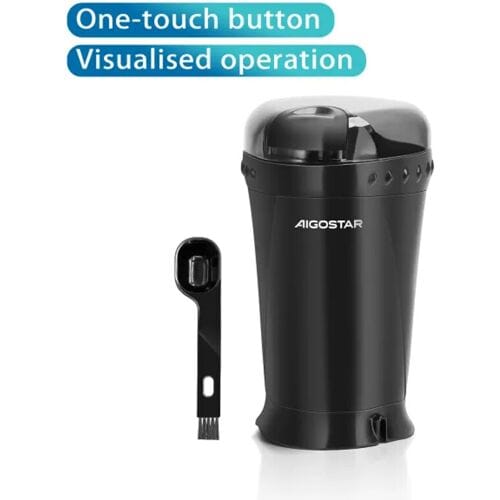 Aigostar CG-200 - Elektrische koffiemolen - 200 W, RVS mes, 60 g capaciteit