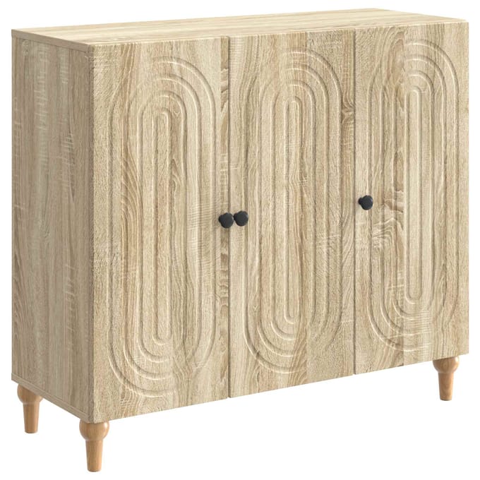 vidaXL - Dressoir - Sonoma - Eiken - 89 - x - 34,5 - x - 80 - cm - Bewerkt - hout