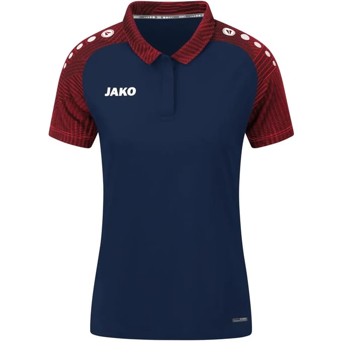 Jako Performance Polo Dames - Marine / Rood | Maat: 36