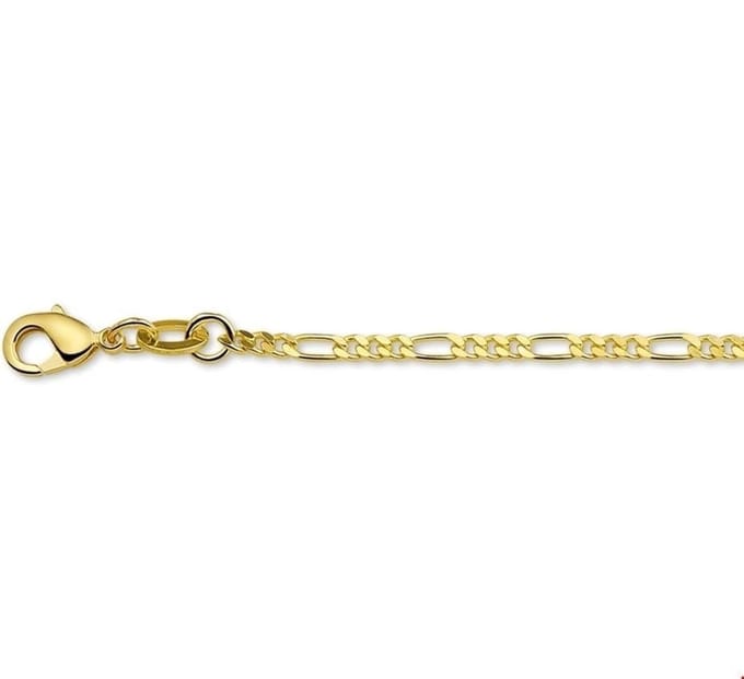 Doublé 10/000 Collier figaro 2 3101017 60 cm