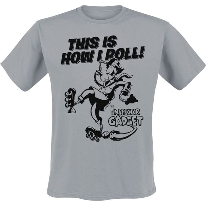 Inspector Gadget T-shirt - This Is How I Roll - L tot XXL - voor Mannen - grijs
