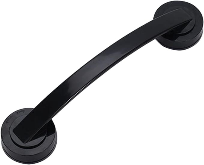 Badkamer handgreep - Veiligheidsbeugel - Extra steun - Zonder boren - 30 cm - Zwart