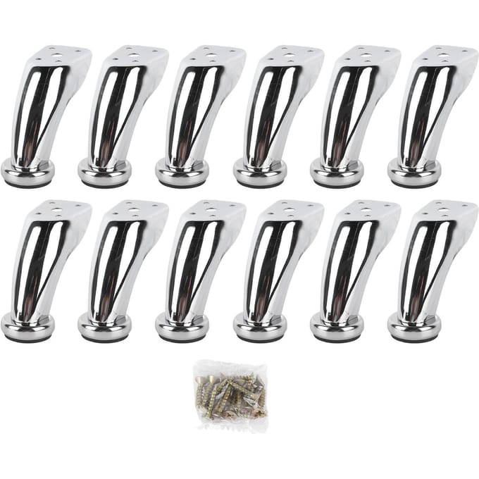 12 STUKS Meubelpoten IJzer Elektroplating Moderne Stijl Metalen Bankpoot Vervanging voor Tafel Stoel