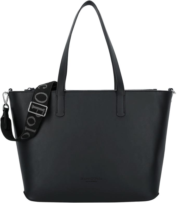 Marc O'Polo shopper schoudertas Vreni Shopper Black zwart