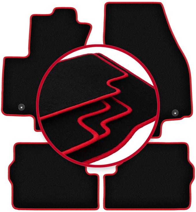 CARLUX-RED automatten voor: Opel Zafira A minivan (1999-2005)