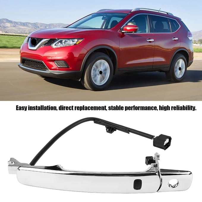 Chrome Voor Links Buiten Deurklink Smart Entry voor Nissan Rogue 20102013 80640CA012 white