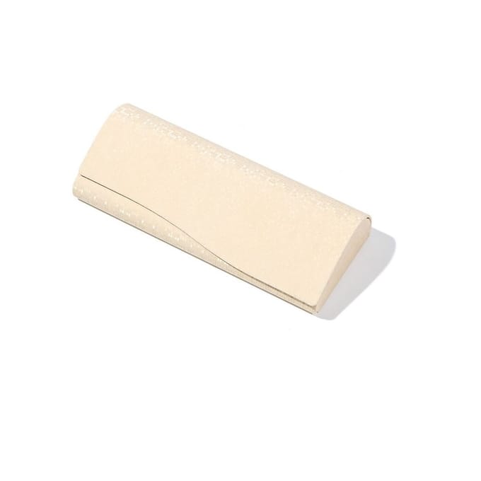 Glitter brillenkoker - Beige - Bril opbergen