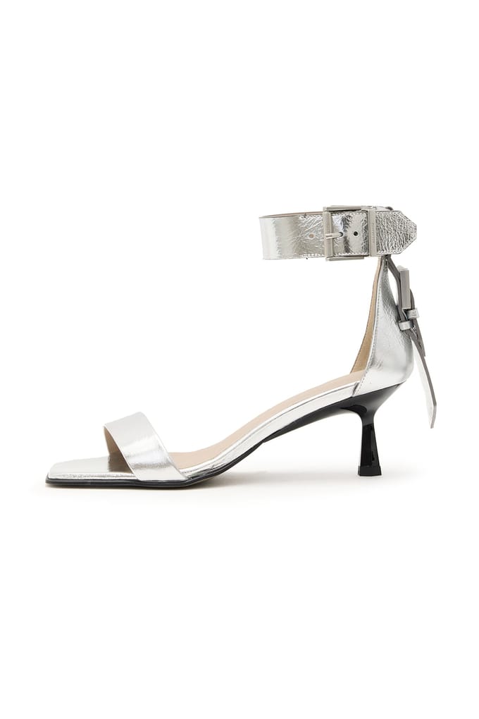 AllSaints Noir Low Sandal Silver Taglia: 39 | Infradito Outlet | Donna | Grigio