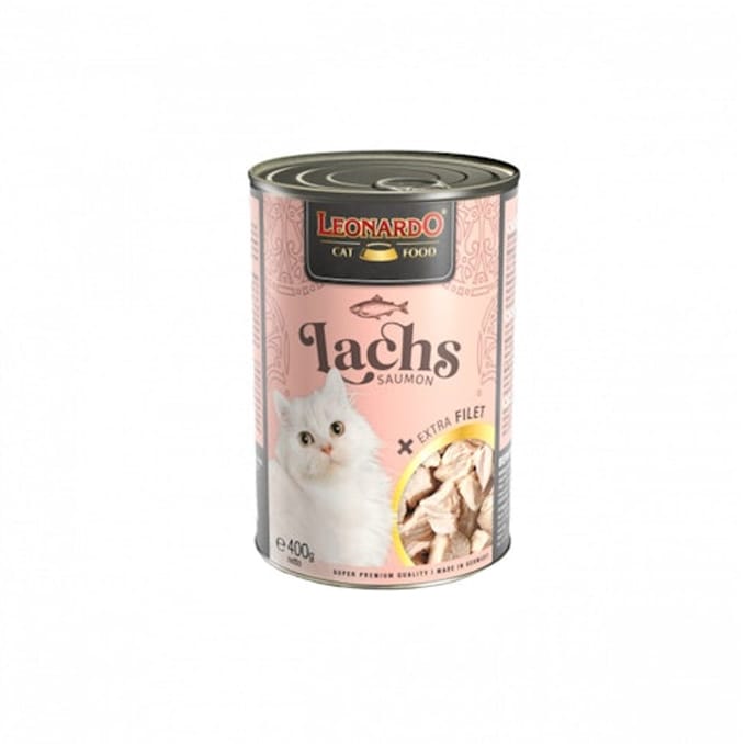Leonardo - Natvoer met extra filet - Zalm 6 x 400 g