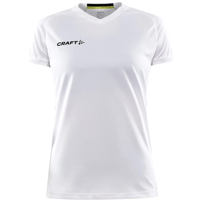 Craft Progress 2.0 Shirt Korte Mouw Dames - Wit | Maat: L