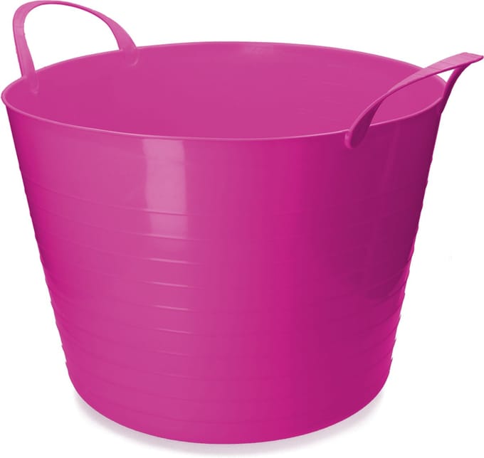 Emmer V-Trug Flexi roze 65 l