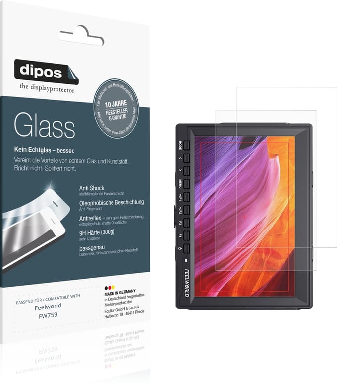 dipos – 2x Matte Pantserfolie geschikt voor Feelworld FW759 | 9H Screenprotector