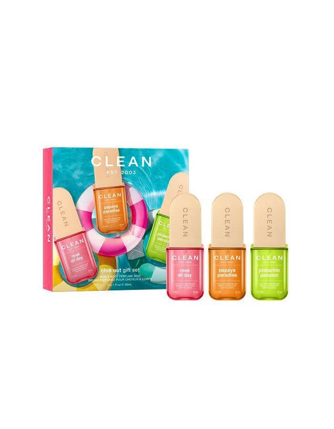 Clean Gift Set Spring Hair &amp; Body Perfume Mist 30 ml + 30 ml + 30 ml