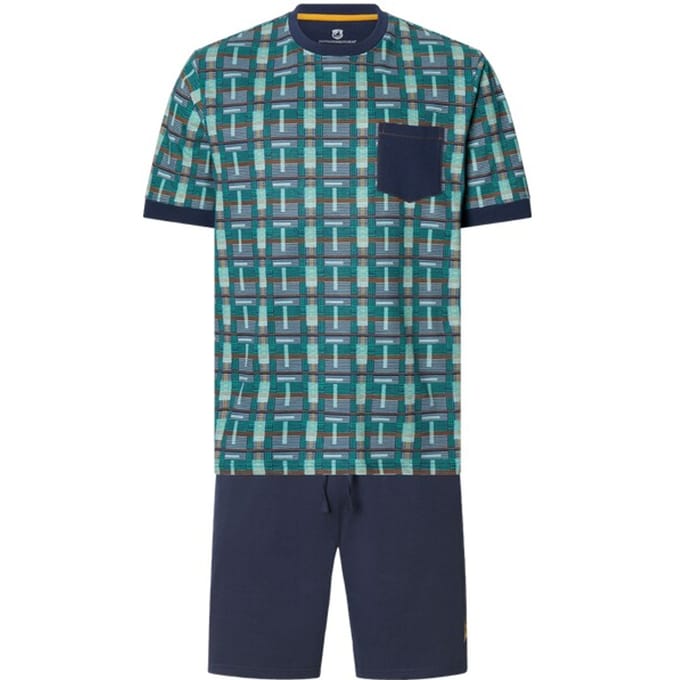 Korte pyjama LANFUR donkerblauw