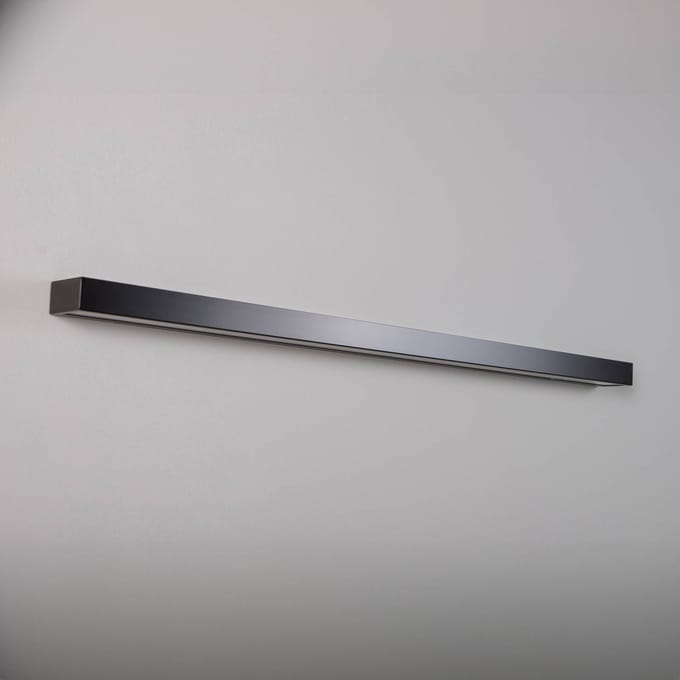 MCJ LED wandlamp Mera, breedte 120cm, zwart, 3000K