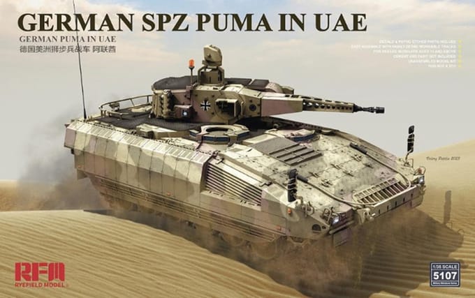 Rye Field Model Modelbouwpakket Militaire voertuigen - 5107 German Schützenpanzer PUMA - UAE Version Plastic - 1:35 - Modelbouw