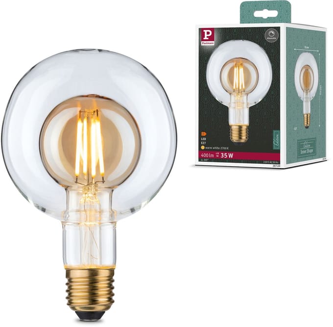 Inner Shape Edition LED Globe E27 230V 400lm 4W 2700K dimbaar Goud