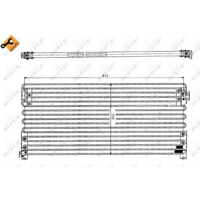 Condensor, airconditioning NRF 35154
