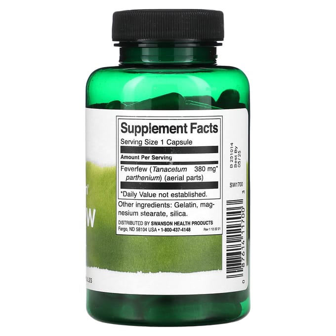 Volledig Spectrum Moederkruid, 380 mg, 100 capsules