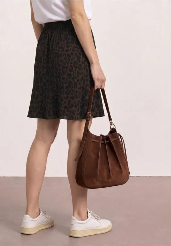 Skort met volants en print