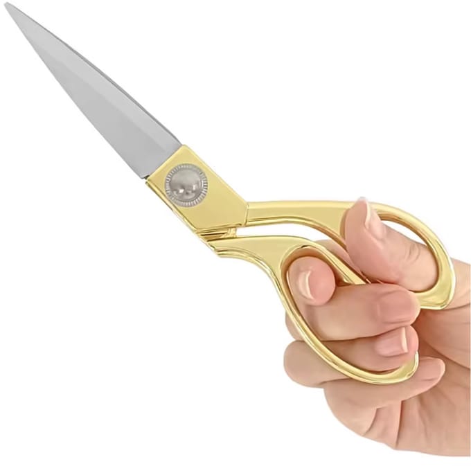 Scoby - Stoffenschaar - Kleermakersschaar - Stevige Textielschaar - Fabric Scissors - 20CM - Goudkleurig