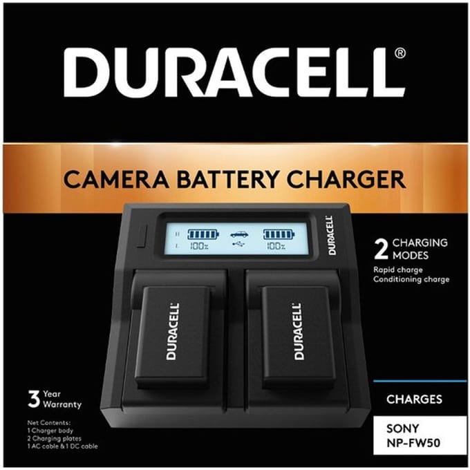 Duracell Dual laadapparaat voor DR9954/NP-FW50