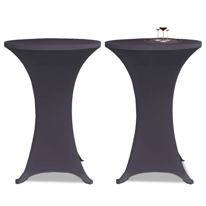 vidaXL - Tafelhoes - stretch - antraciet - 2st