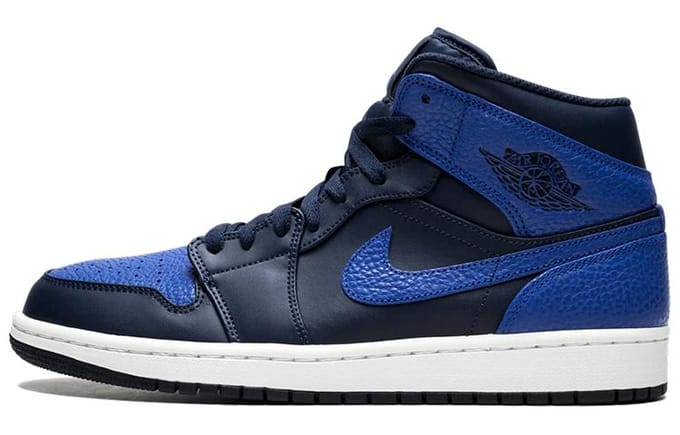 Jordan 1 Mid Obsidian Game Royal 554724-412 45