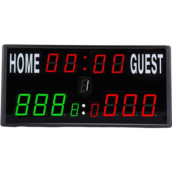 LED Scorebord Multifunctionele Countdown Wedstrijdtijd Weergave Elektronisch Scorebord voor Competities black