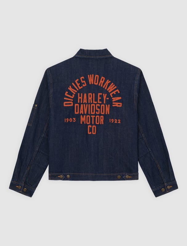 Dickies Spijkerjas - DICKIES X HARLEY DAVIDSON DENIM JACKET - M - voor Mannen - blauw