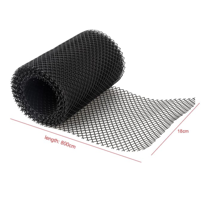 Filet de Protection de gouttière en plastique, 18x800cm, maille de Protection des feuilles, filet de gouttière 18*800cm noir
