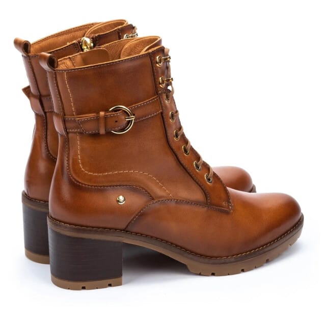 Pikolinos Llanes dames veterboot - Cognac - Maat 36