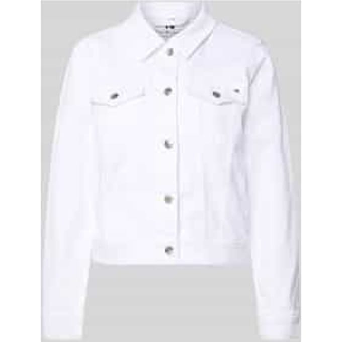 slim fit jeansjack van katoenmix