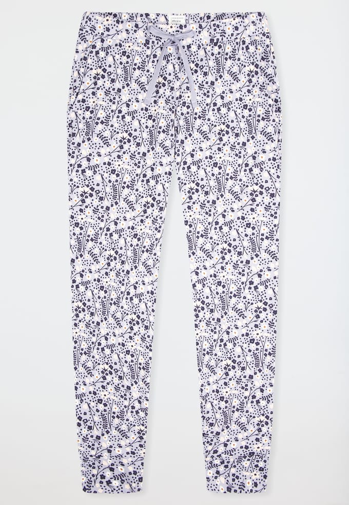 Broek lange manchetten bloemen multicolour - Mix+ Relax 36