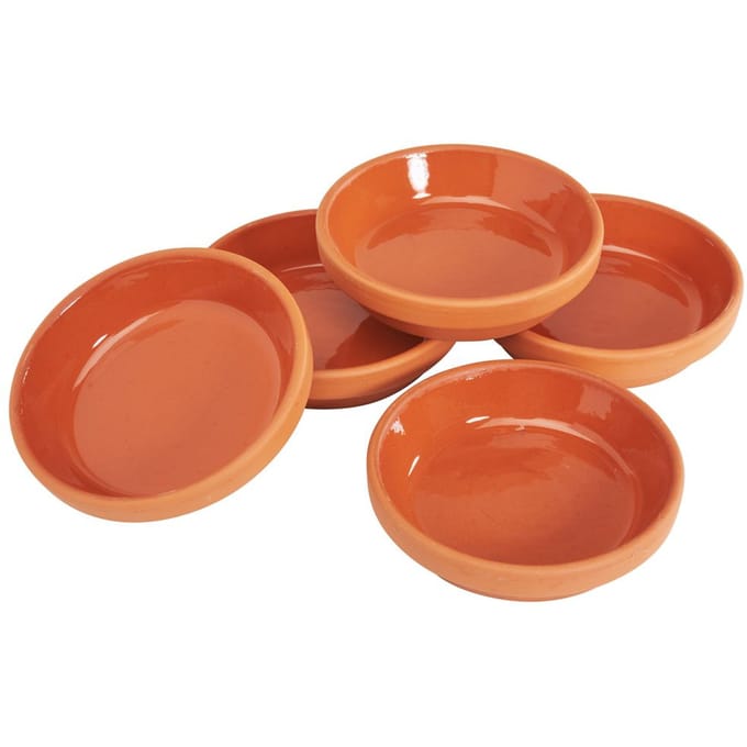 Terracotta-onderplaat - Binnen-Ø 7 cm, 5 stucks