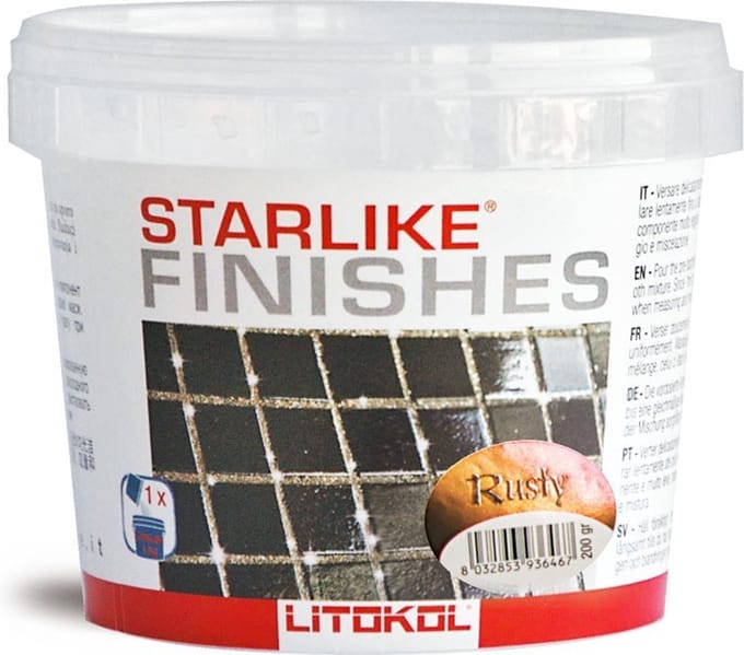 Kleureffect Roest Litokol STARLIKE® Finishes 200 gram voor 5 kg